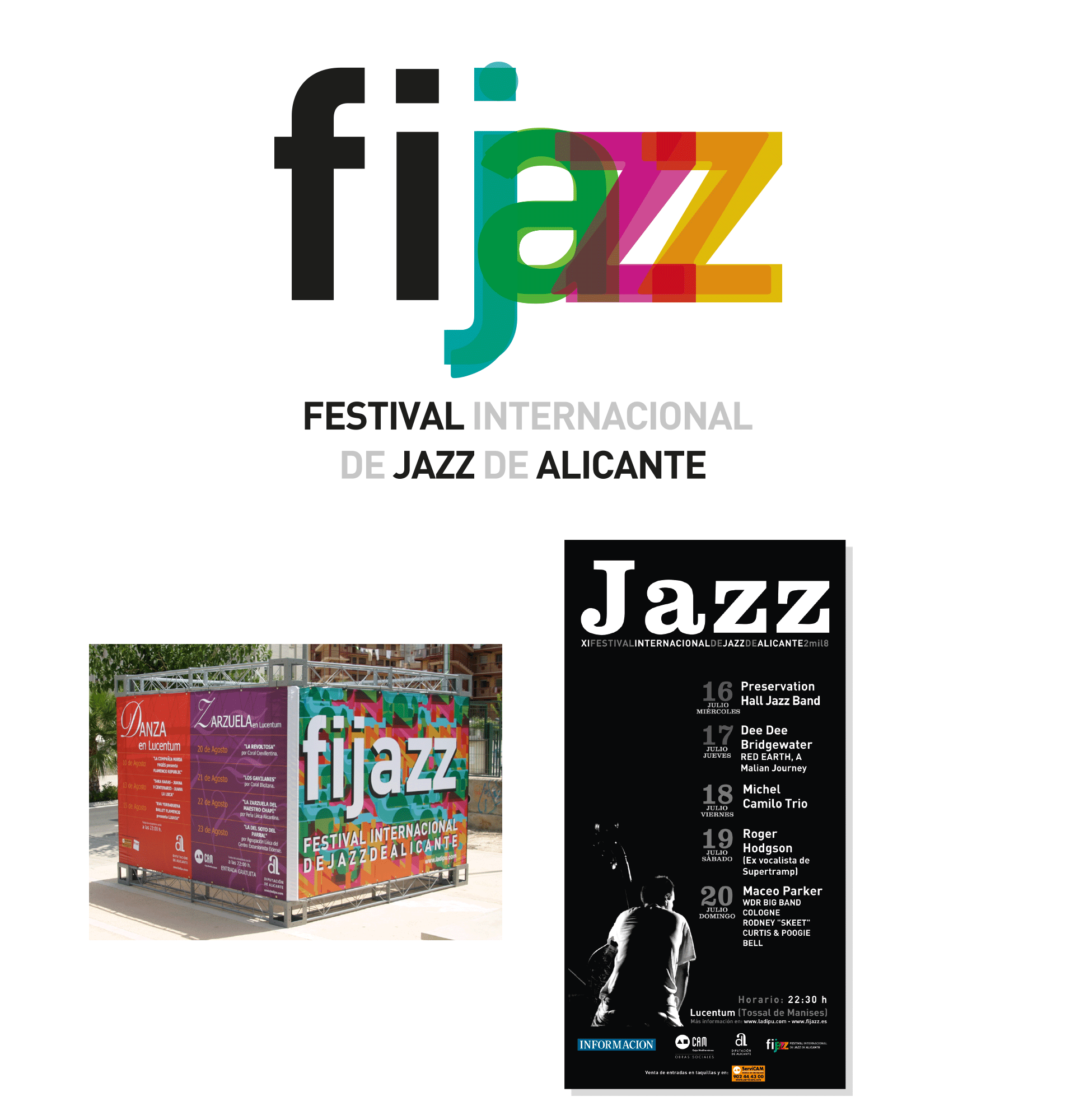Carteleria, mupi, Festival internacional de jazz de Alicante